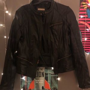 Black Rivet Leather Jacket